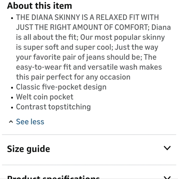 Kut From The Same Kloth Jeans Diana Fab Ab Skinny Size 14 - Picture 15 of 16